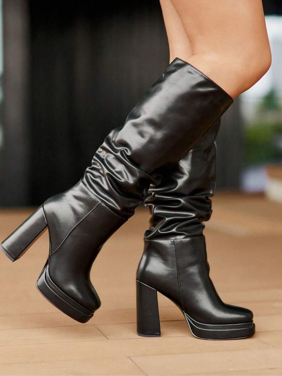SHEIN BEŻOWE KOZAKI OBCAS W01__38