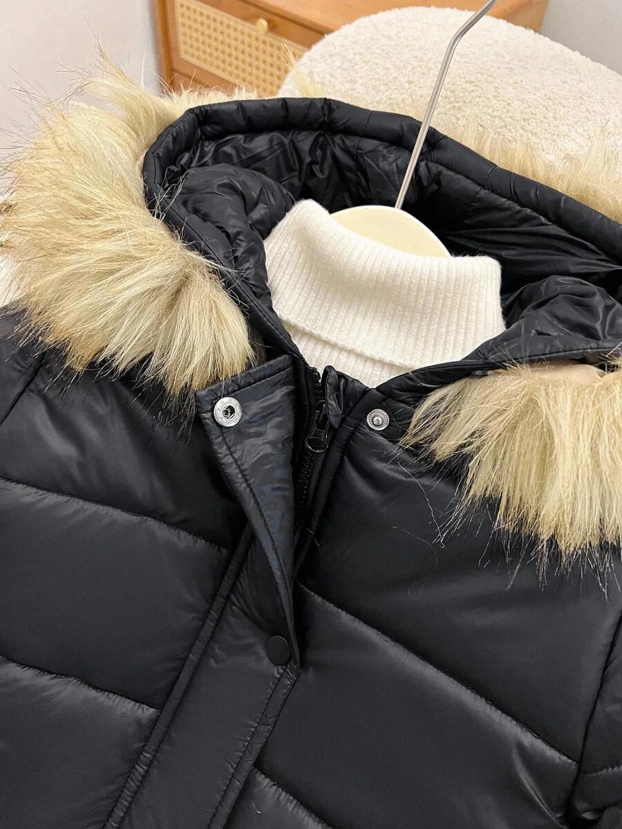 SHEIN CZARNA PIKOWANA KURTKA W01__134/140