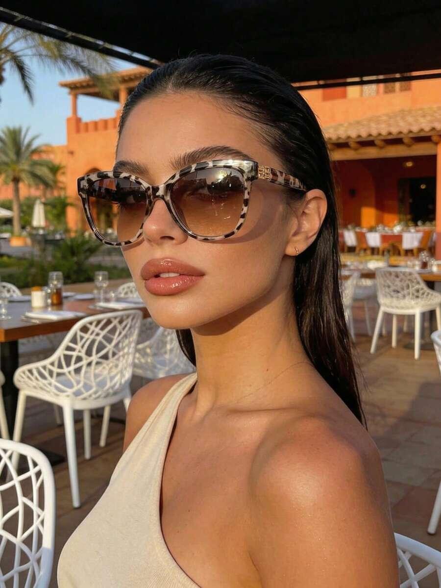 SHEIN OKULARY PRZECIWSŁONECZNE PRINT S07