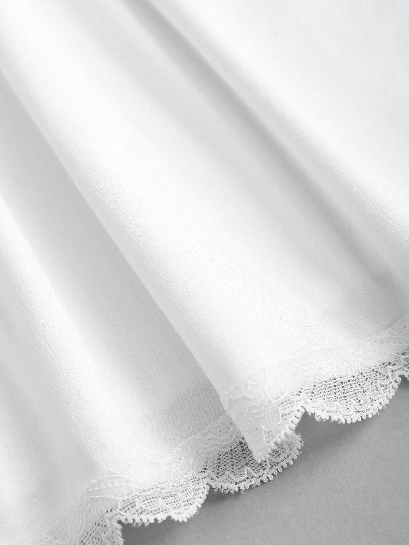 SHEIN BIAŁA BLUZKA KRÓTKI RĘKAW S06__M