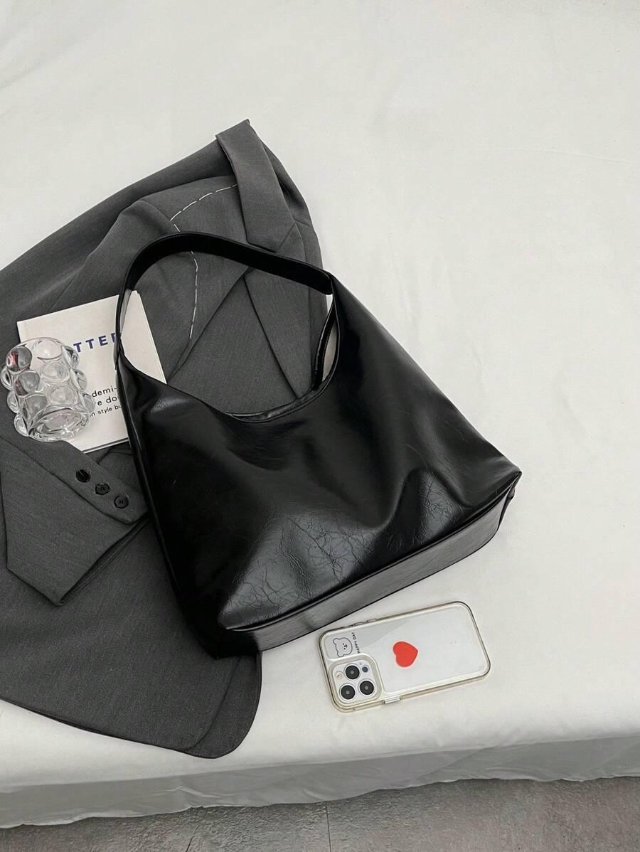 SHEIN CZARNA TOREBKA POŁYSK
