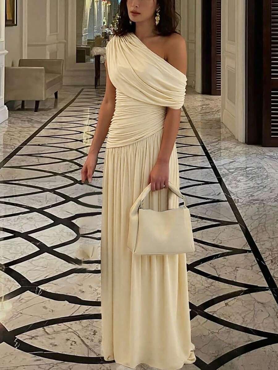 SHEIN ŻÓŁTA MAXI SUKIENKA PK01__M