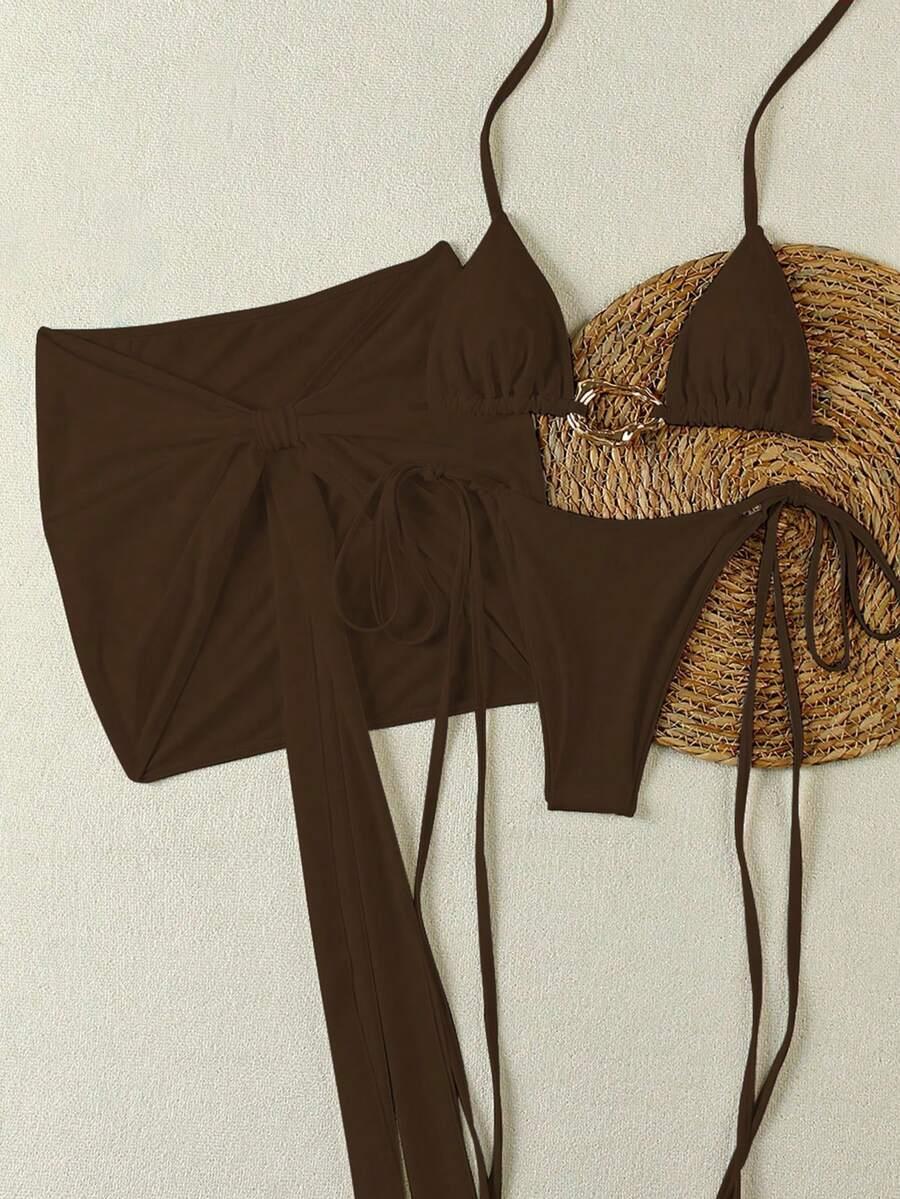 SHEIN DWUCZĘŚCIOWY STRÓJ KĄPIELOWY S09__M