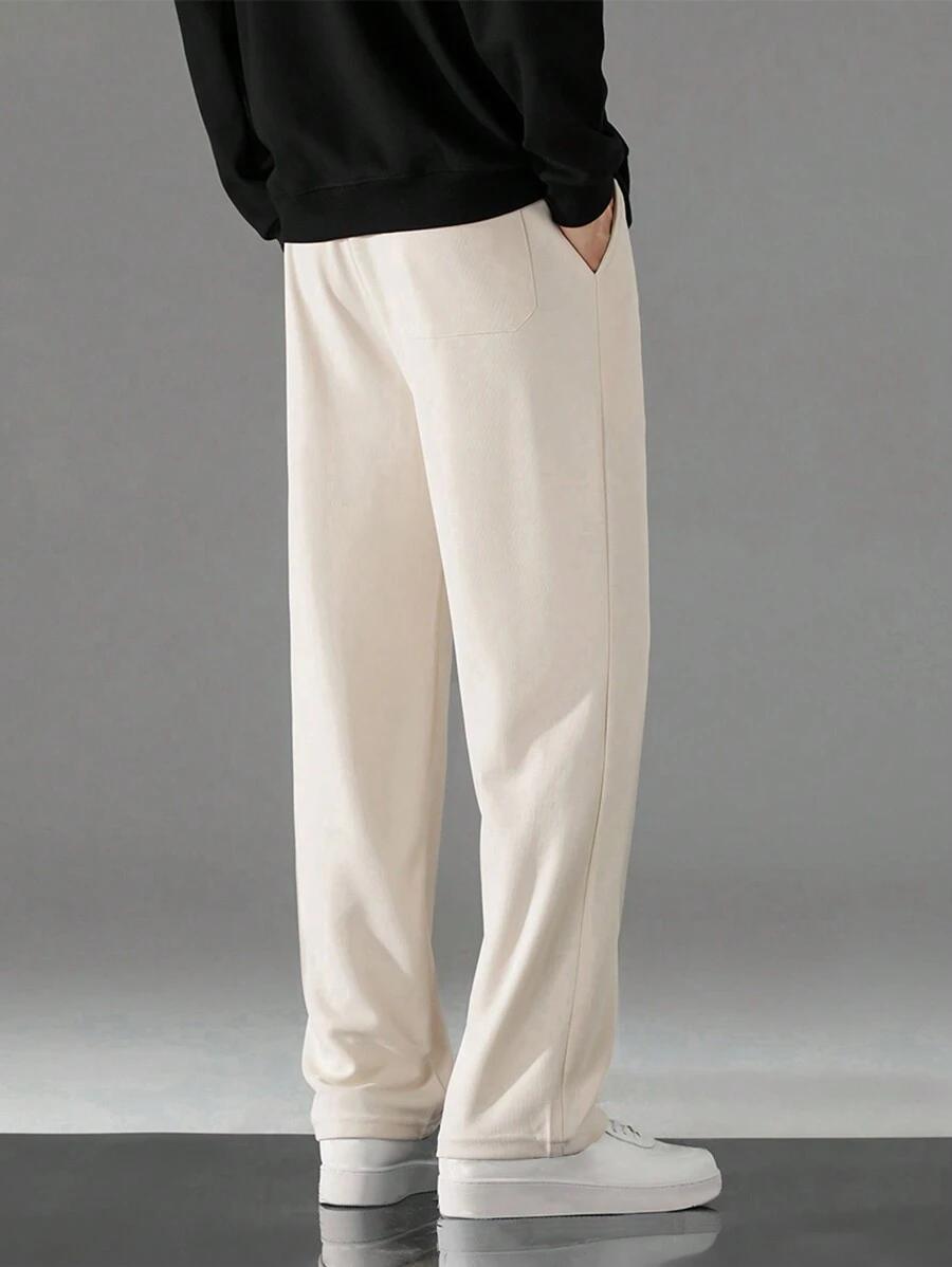 SHEIN BEŻOWE SPODNIE CASUAL S06__M