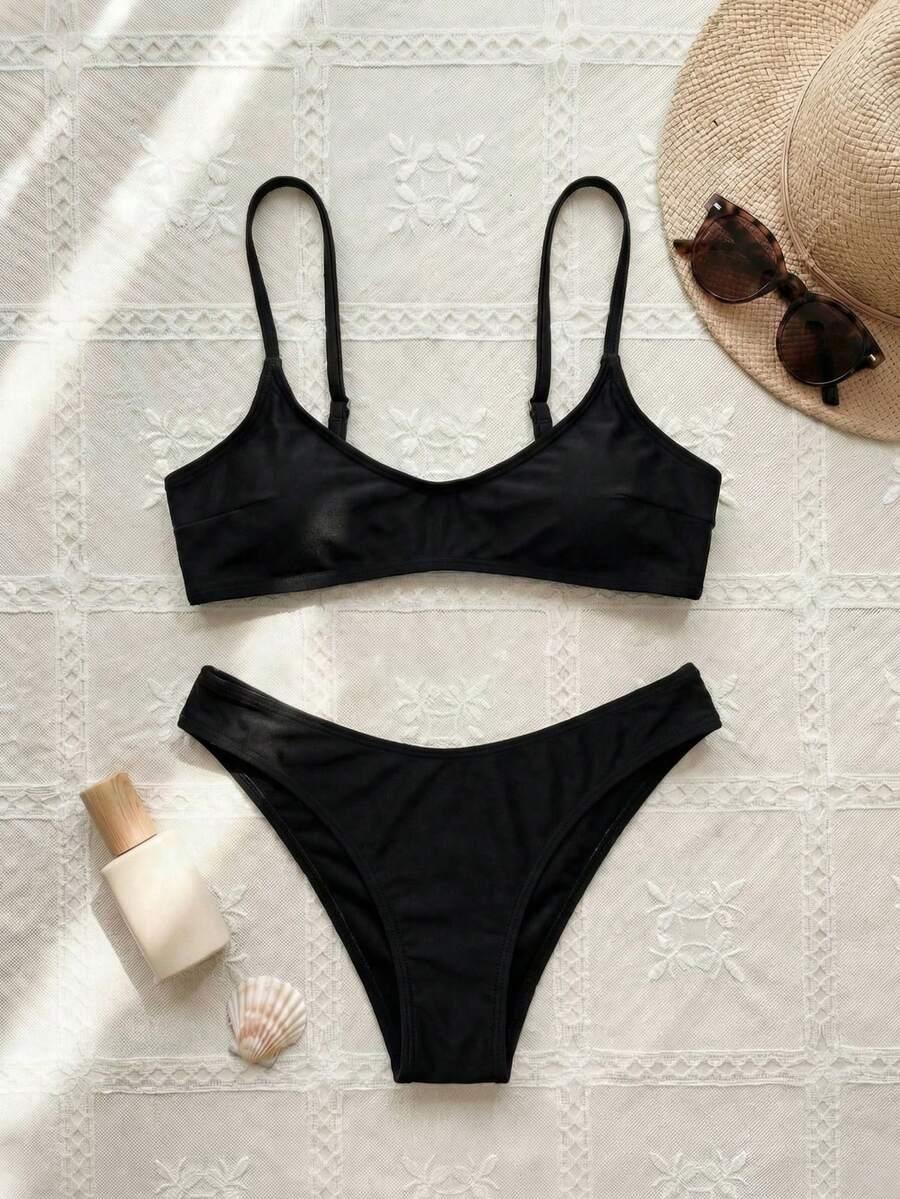 SHEIN DWUCZĘŚCIOWY STRÓJ KĄPIELOWY S09__M