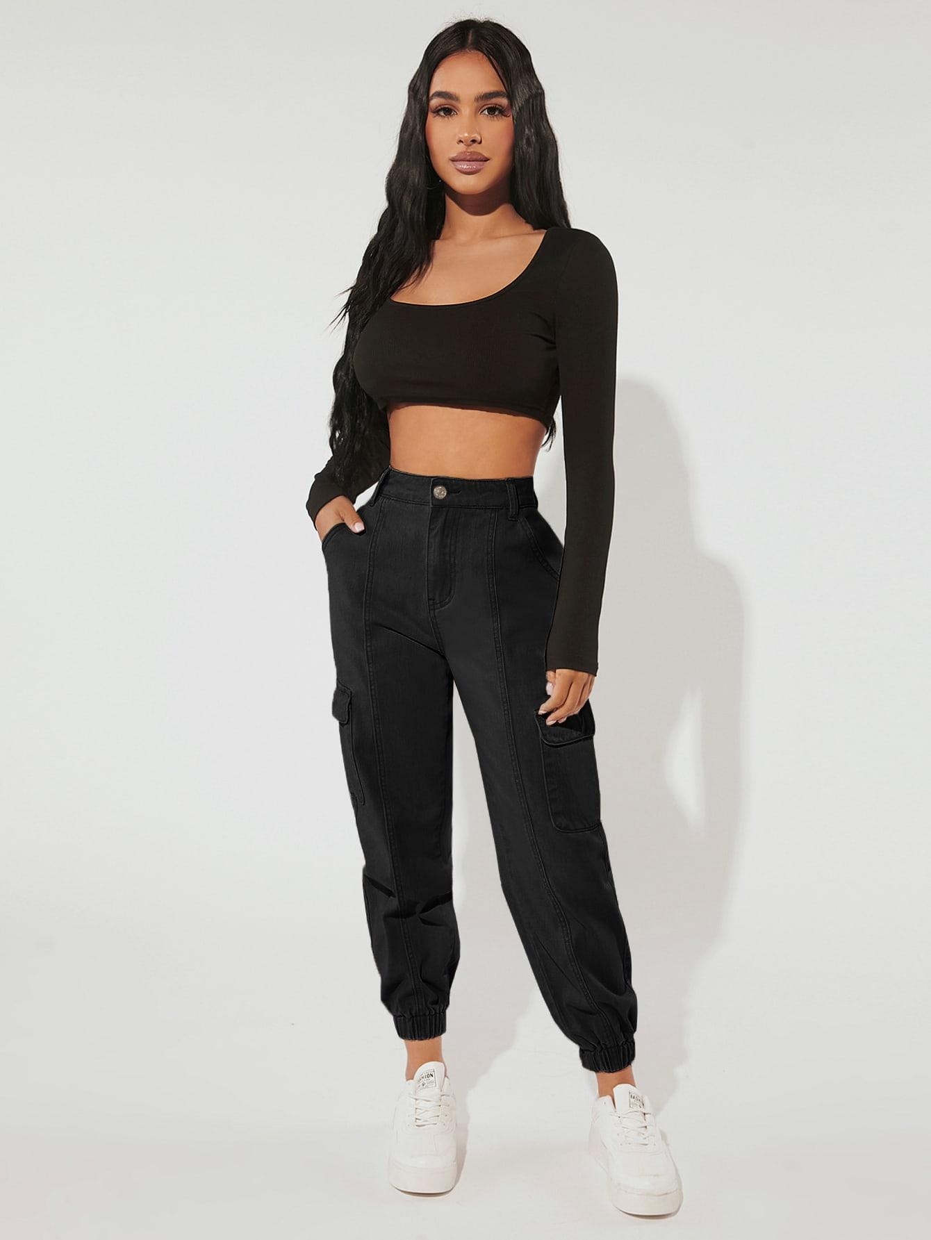 SHEIN SPODNIE JEANS BOJÓWKI S06__XXS