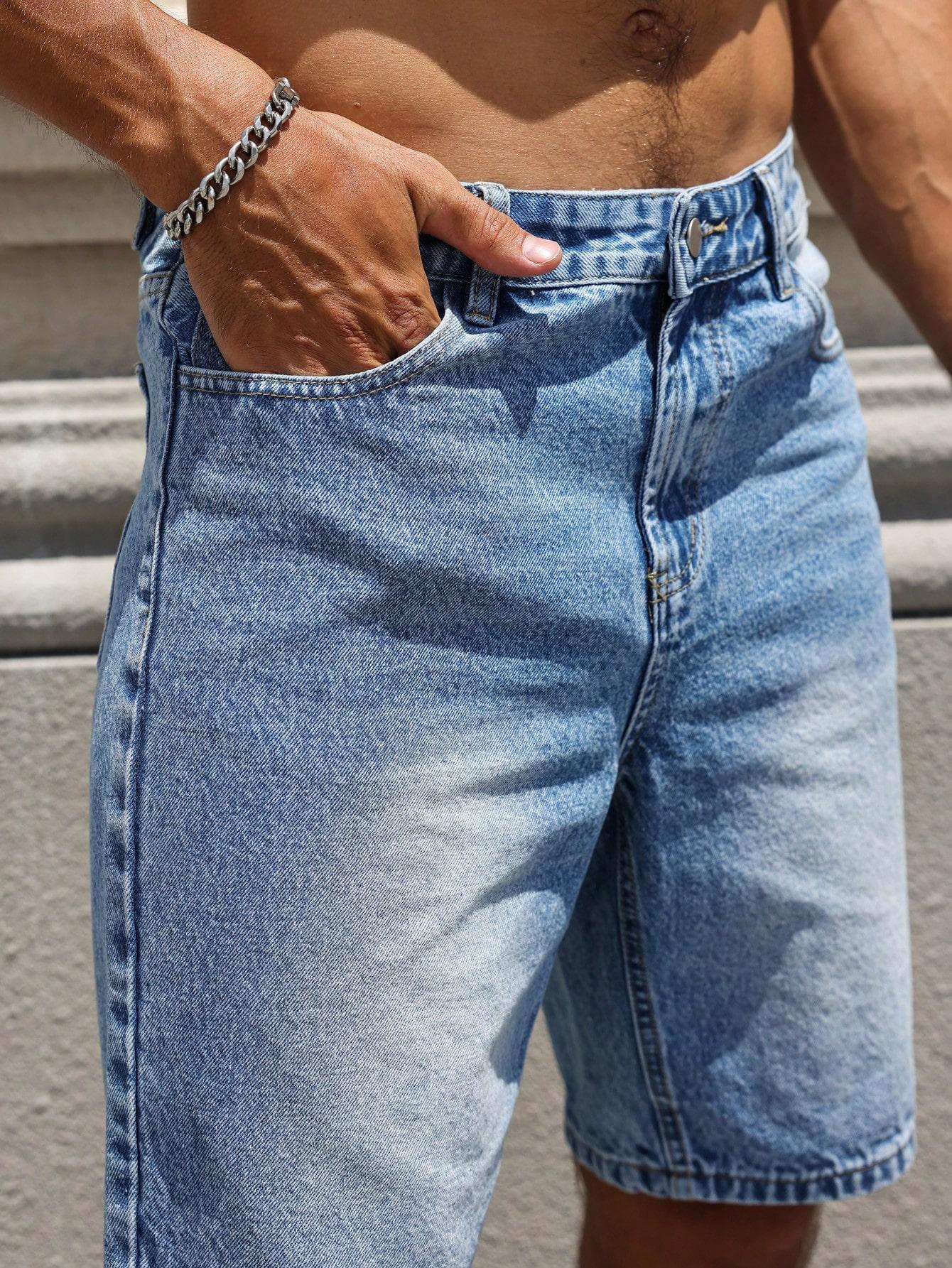 SHEIN SPODENKI JEANS KIESZENIE PK01__XL