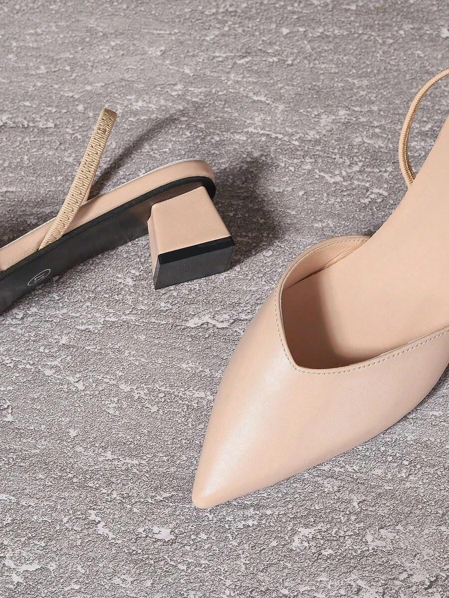 SHEIN BEŻOWE CZÓŁENKA SZPIC S06__39,5