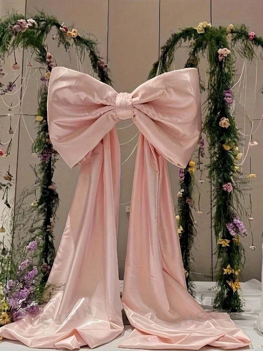 SHEIN RÓŻOWA KOKARDA DEKORACJA S07__65X27X105