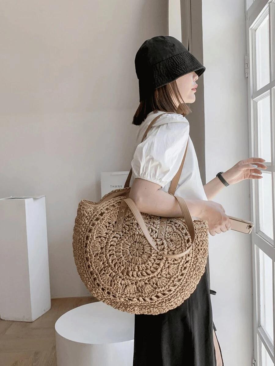 SHEIN BRĄZOWA TOREBKA NA RAMIĘ S07__40X44