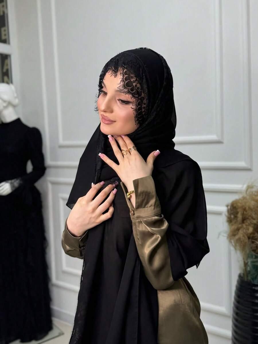 SHEIN CZARNA CHUSTA NA GŁOWĘ S07