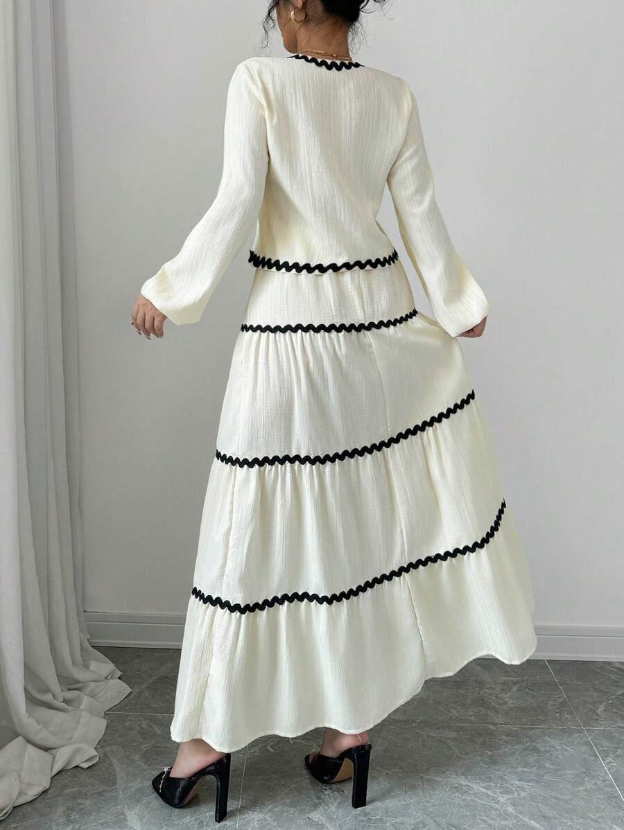 SHEIN KOMPLET SPÓDNICA BLUZKA S06__M