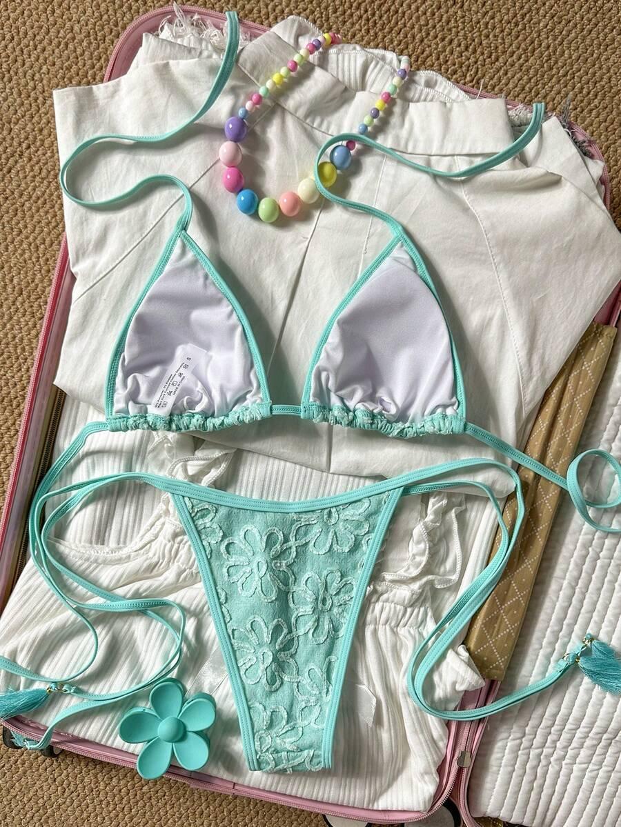 SWIM MOD NIEBIESKI DWUCZĘŚCIOWY STRÓJ KĄPIELOWY S09__L