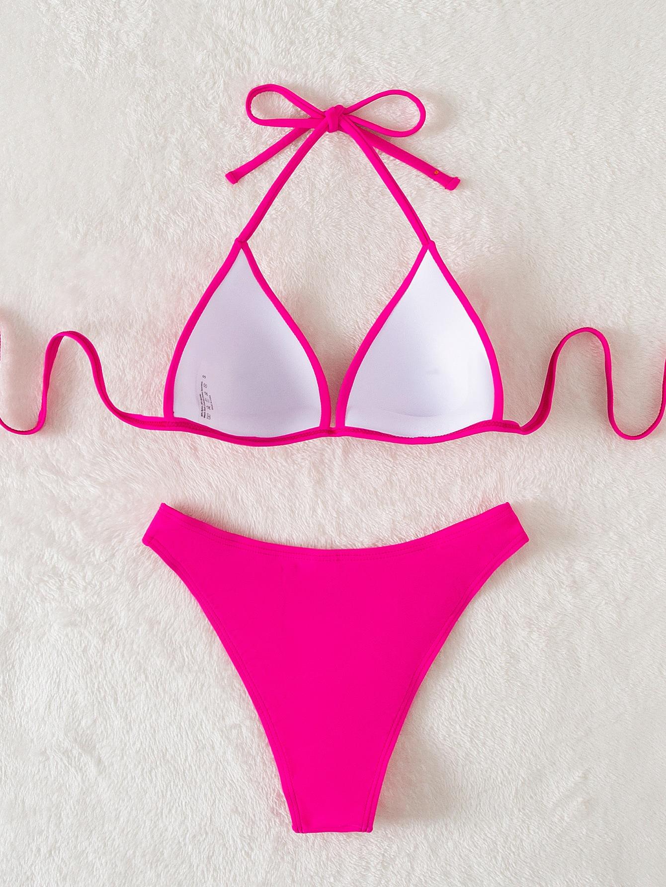 SHEIN DWUCZĘŚCIOWY STRÓJ KĄPIELOWY S09__L