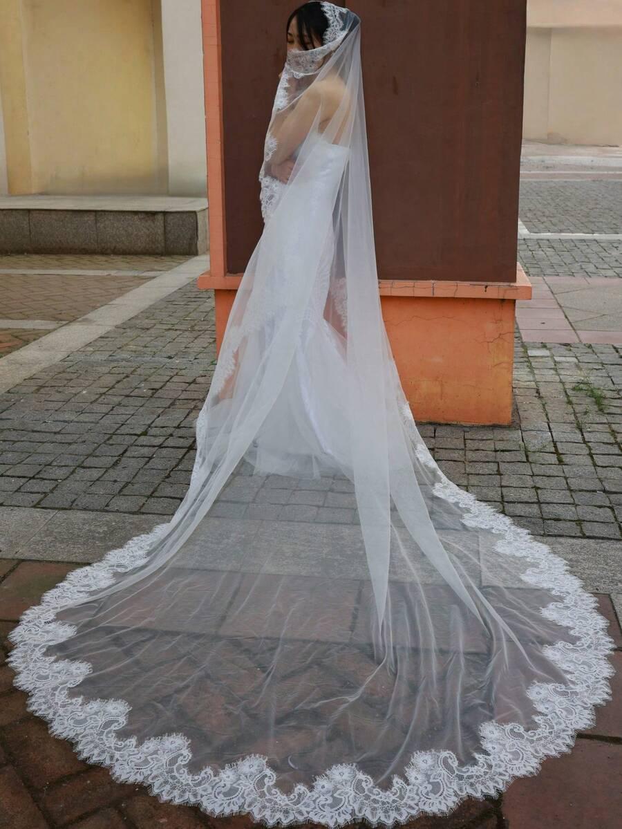 SHEIN BIAŁY WELON KORONKA S07__300CM