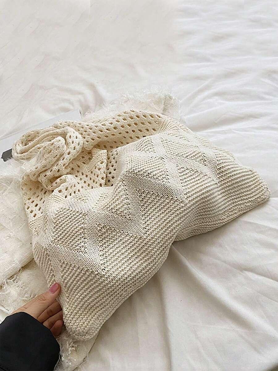 SHEIN TORBA SZYDEŁKOWANA NA RAMIĘ S07__30X40CM