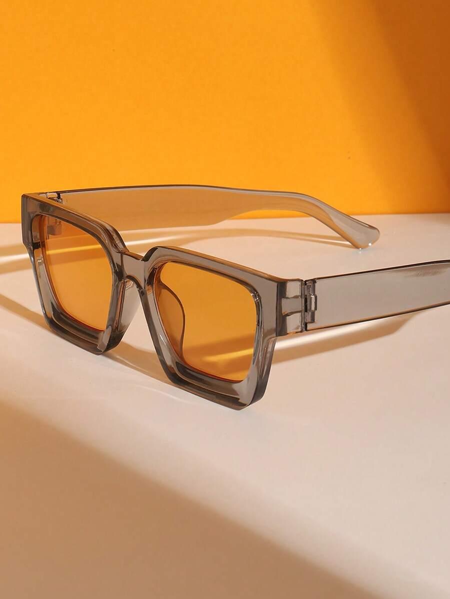 SHEIN OKULARY PRZECIWSŁONECZNE SZARE OPRAWKI S07