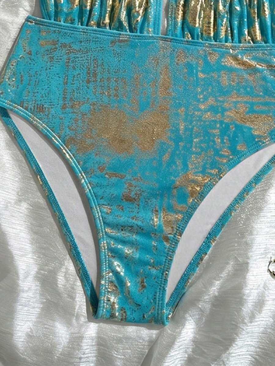 SWIM SXY NIEBIESKI JEDNOCZĘŚCIOWY STRÓJ KĄPIELOWY S09__L