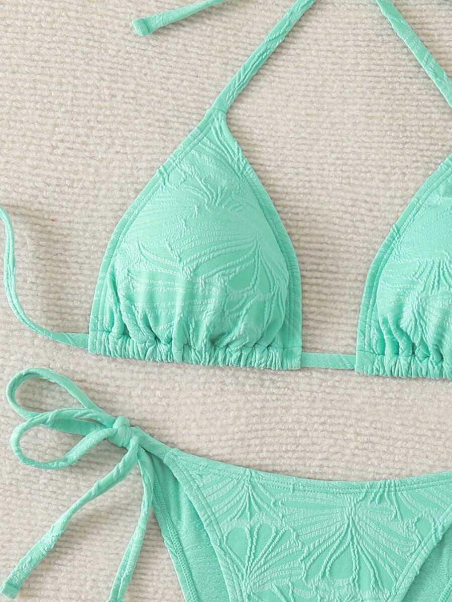 SHEIN DWUCZĘŚCIOWY STRÓJ KĄPIELOWY TEKSTURA S09__M