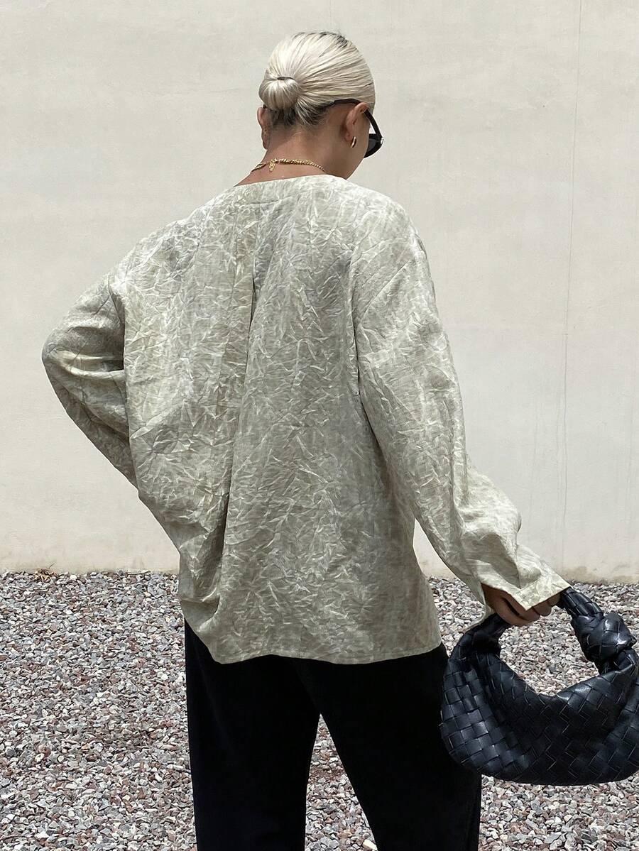 DAZY BLUZA DŁUGI RĘKAW WIĄZANIE S09__S
