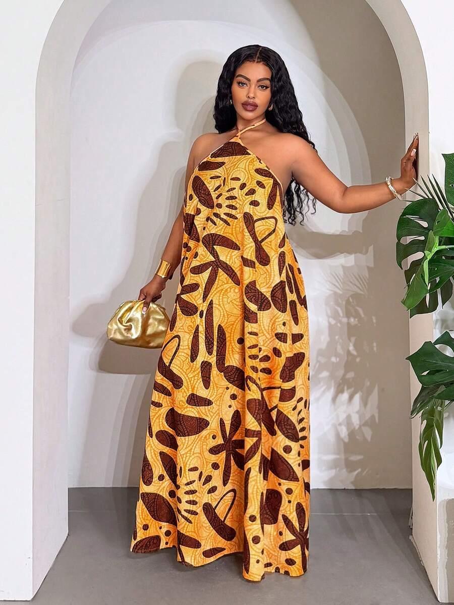 SHEIN MAXI SUKIENKA WZÓR S06__XXL
