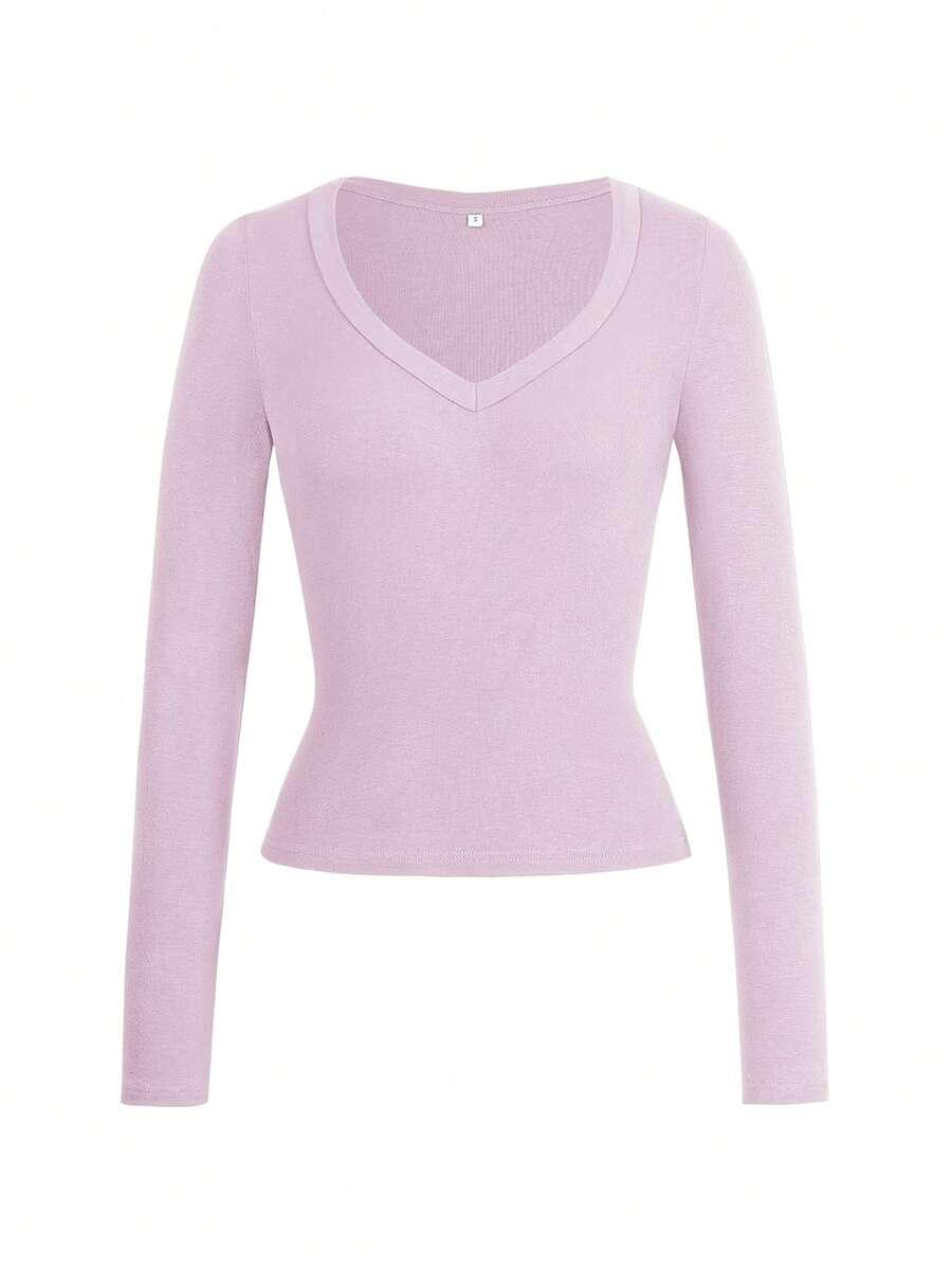 SHEIN RÓŻOWA BLUZKA DŁUGI RĘKAW S06__S