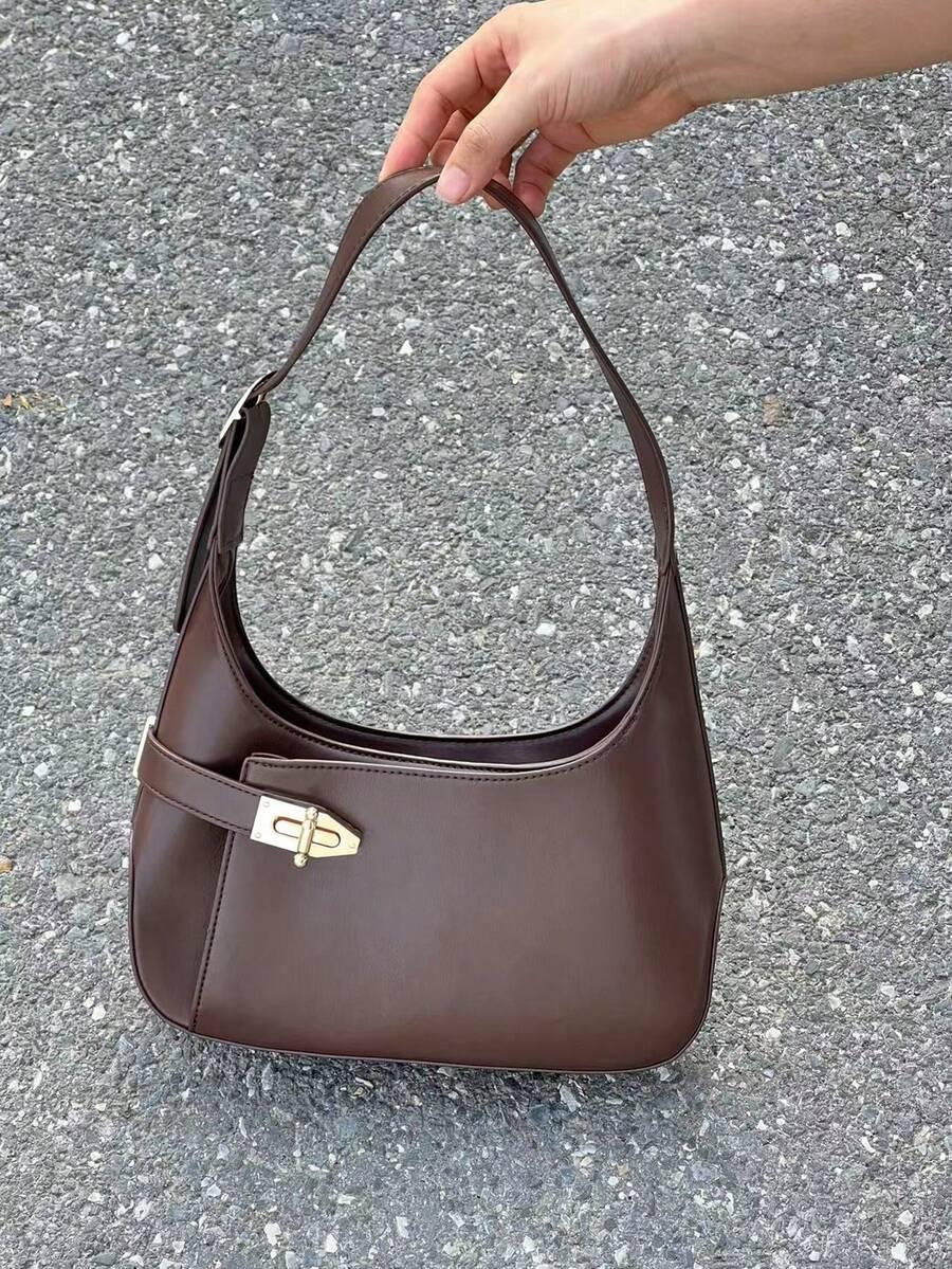 SHEIN BRĄZOWA TOREBKA NA RAMIĘ S07__28X15CM