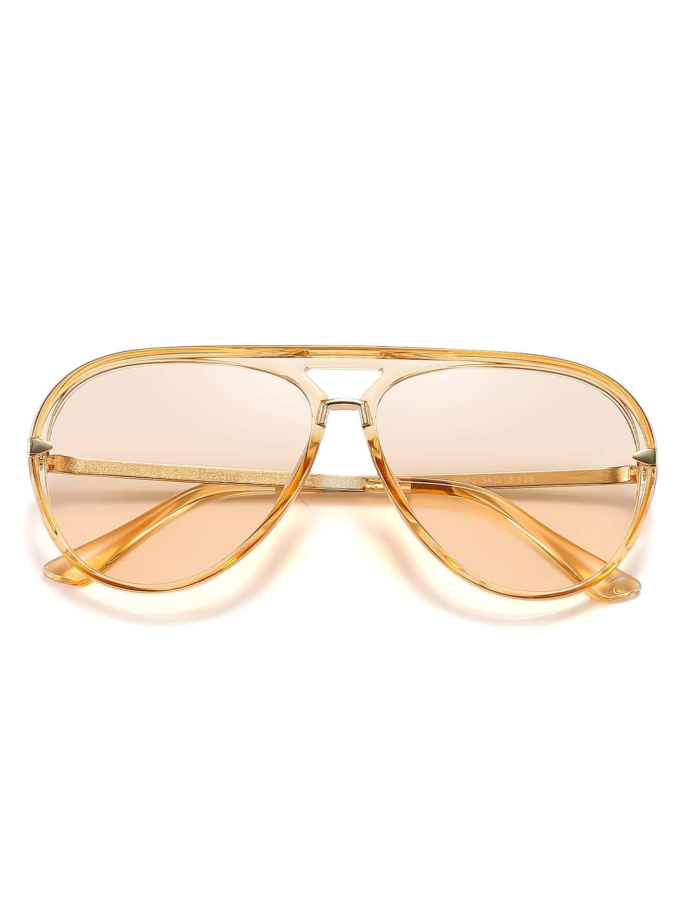 SHEIN BEŻOWE OKULARY PRZECIWSŁONECZNE S07