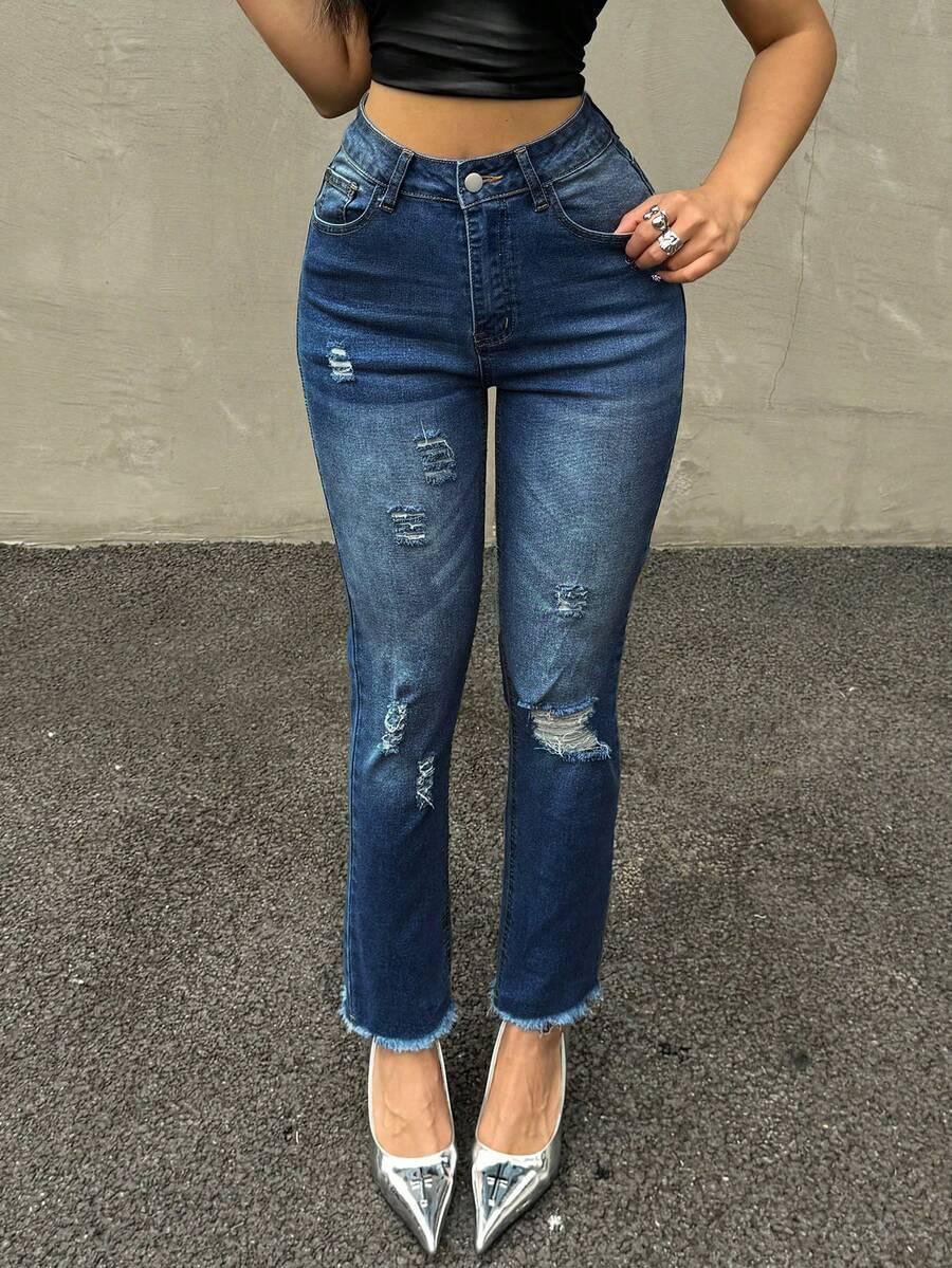 SHEIN NIEBIESKIE SPODNIE JEANS S06__M