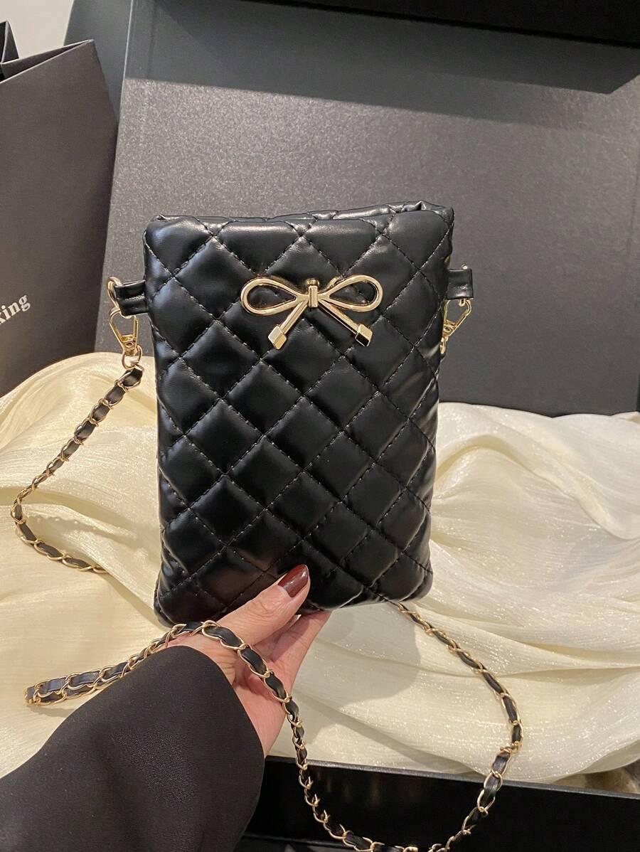 SHEIN CZARNA TOREBKA IMITACJA SKÓRY S07__14X18CM