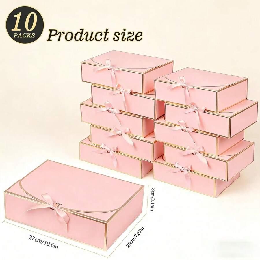 SHEIN RÓŻOWE PUDEŁKO PREZENTOWE 5-PACK S07__