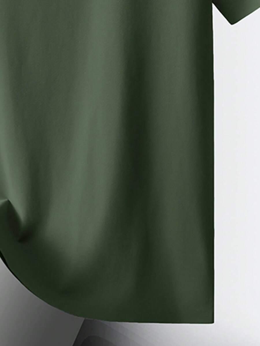 SHEIN ZIELONA KOSZULKA POLO S06__L
