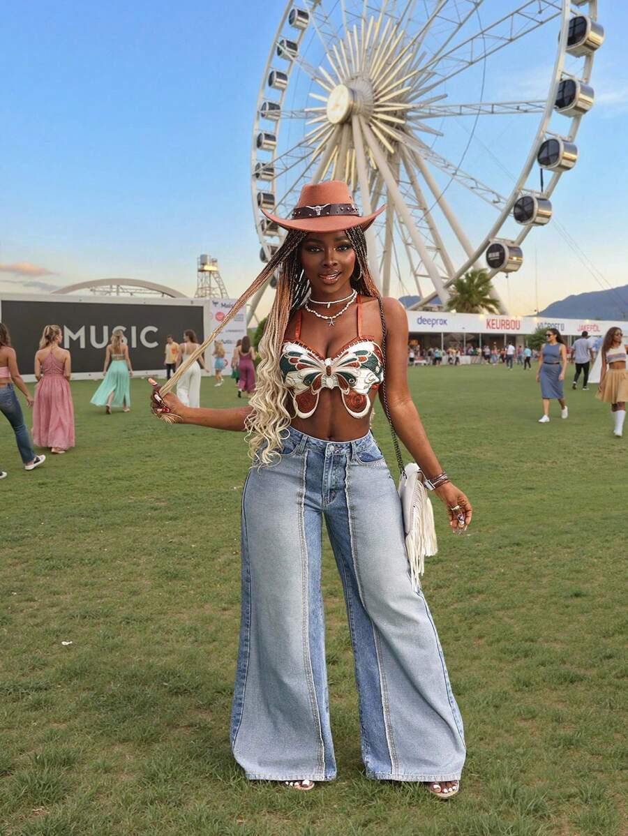 SLAYDIVA SZEROKIE SPODNIE JEANS S06__50