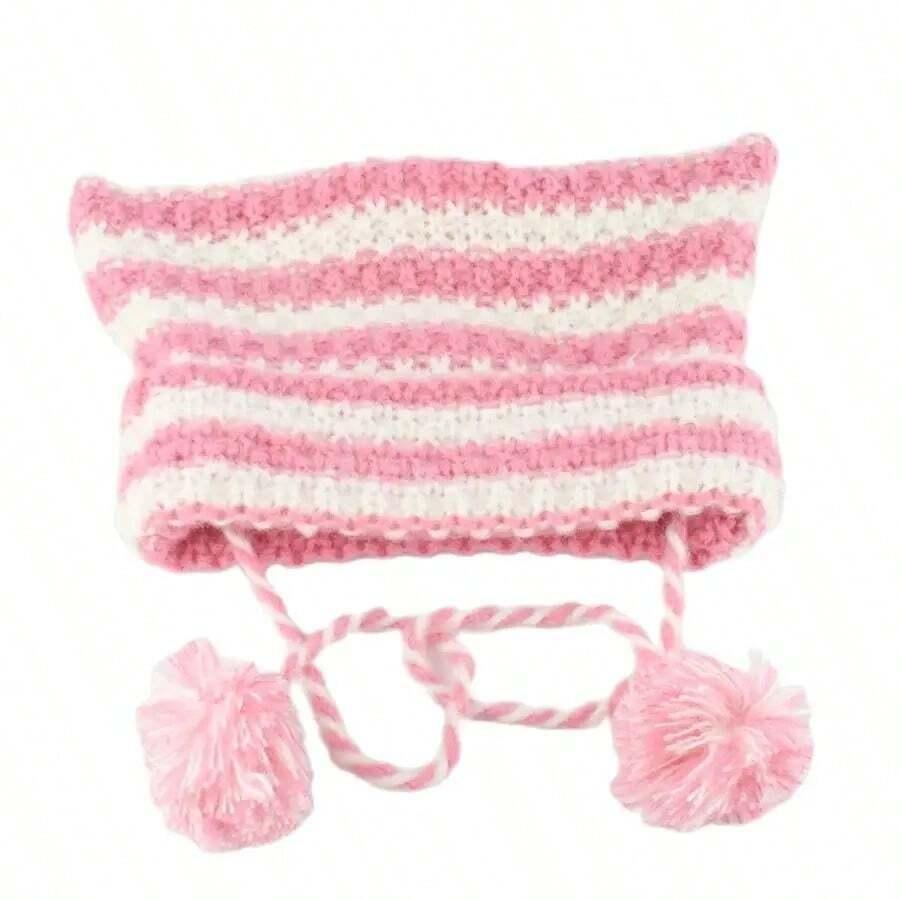 SHEIN CZAPKA WZÓR PASKI W01__54