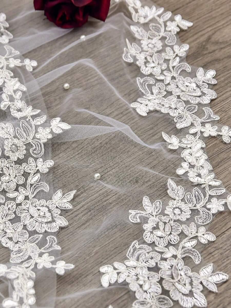 SHEIN BIAŁY WELON ZDOBIENIE S07__3M