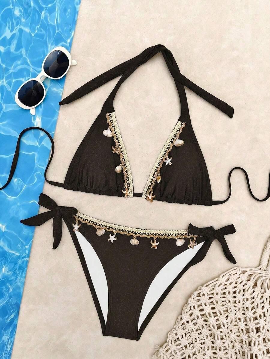 SHEIN DWUCZĘŚCIOWY STRÓJ KĄPIELOWY S09__M