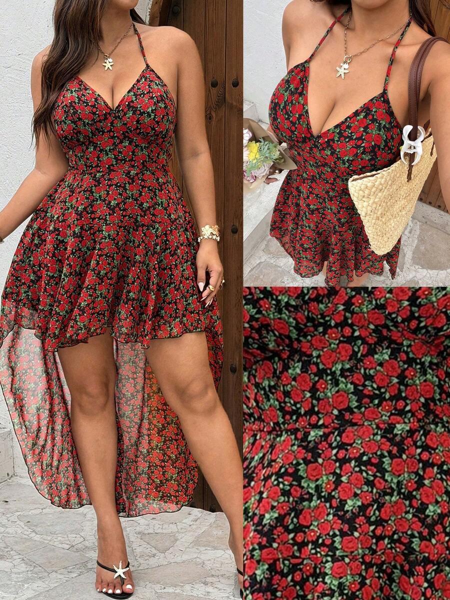 SHEIN SUKIENKA WZÓR KWIATY S06__46