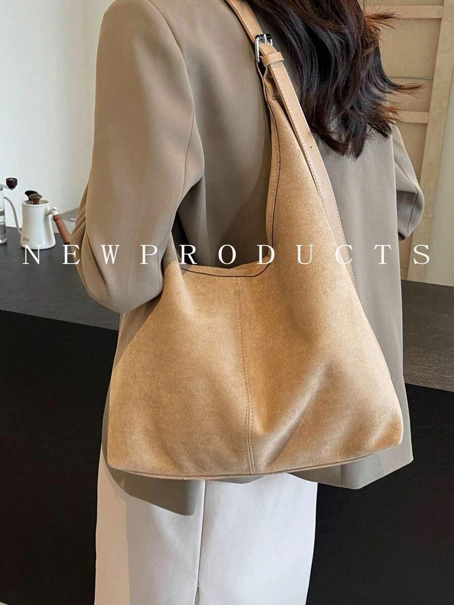 SHEIN BEŻOWA TOREBKA NA RAMIĘ S07__35X24