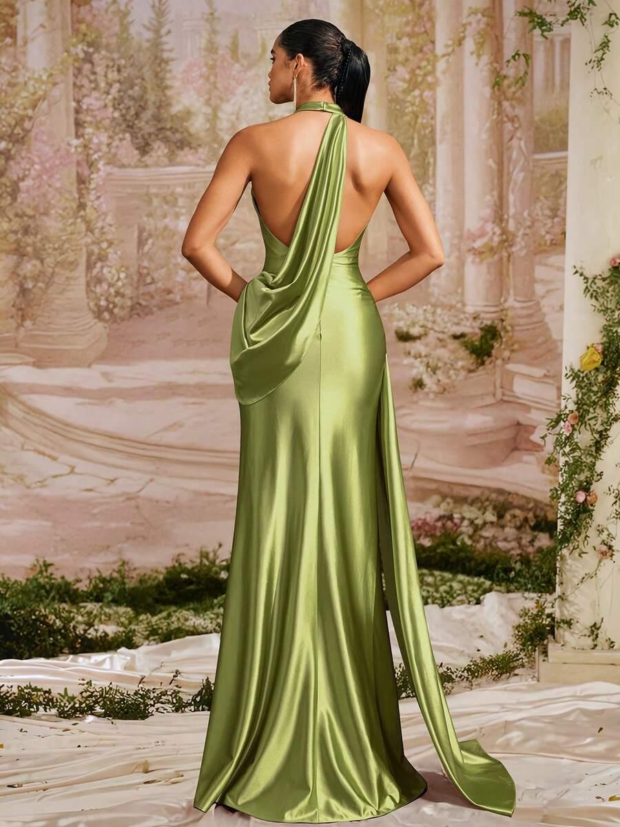 VIPGIRL ZIELONA MAXI SUKIENKA S06__S
