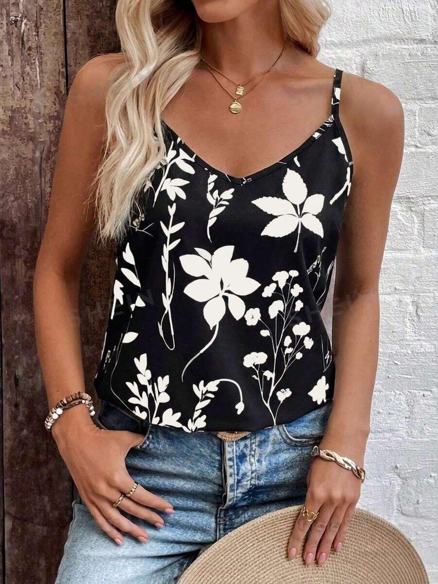 EMERY ROSE TOP NA RAMIĄCZKACH WZÓR S09__M