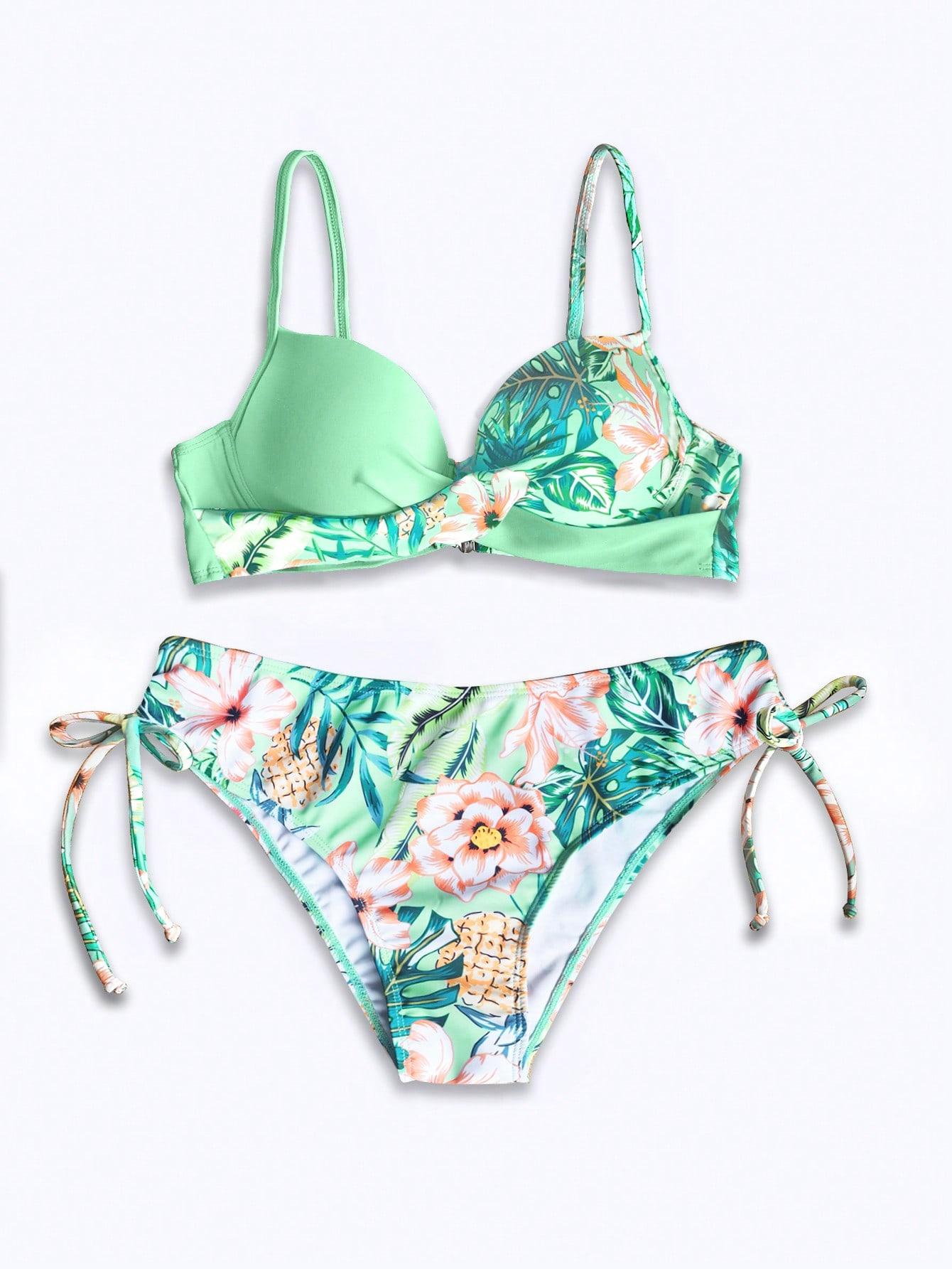 SHEIN DWUCZĘŚCIOWY STRÓJ KĄPIELOWY WZÓR S09__XL