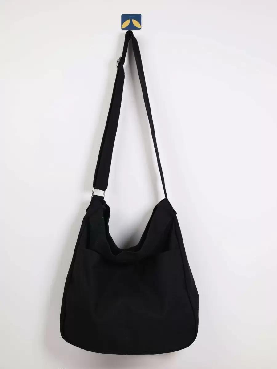 SHEIN CZARNA TOREBKA NA RAMIĘ S07__32X32CM