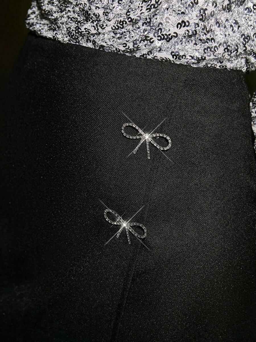 SHEIN CZARNA MINI SPÓDNICA S06__L
