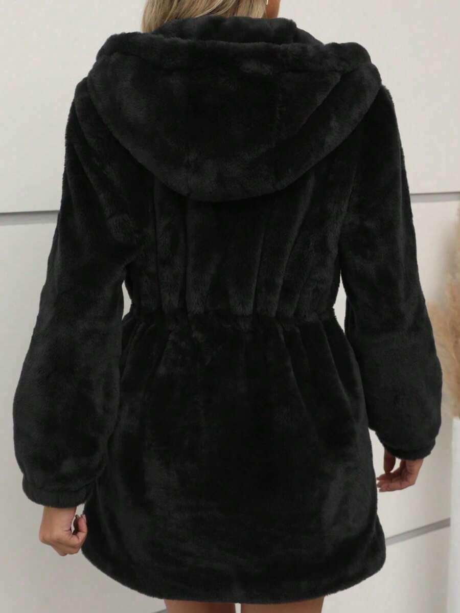 SHEIN CZARNA KURTKA MIŚ W01__XL