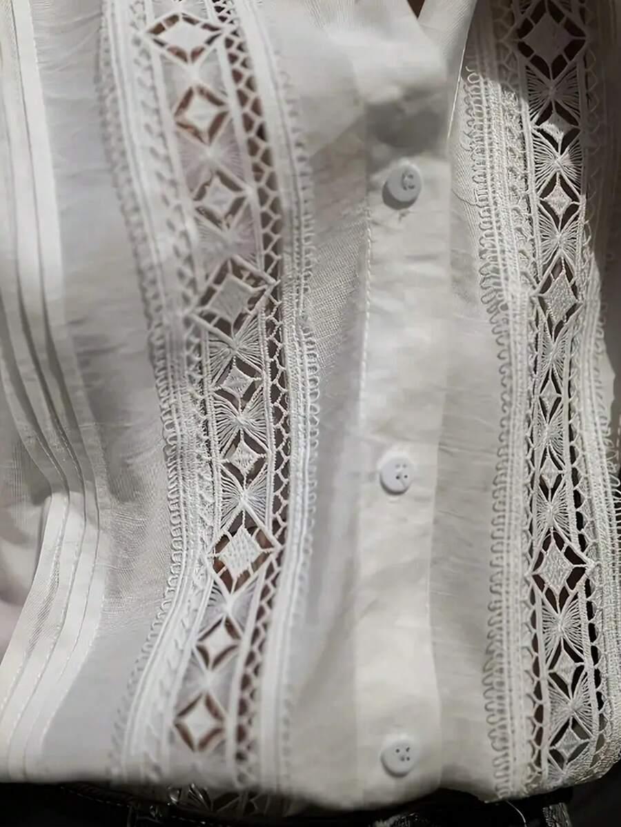 SHEIN BIAŁA KOSZULA DŁUGI RĘKAW S06__XL