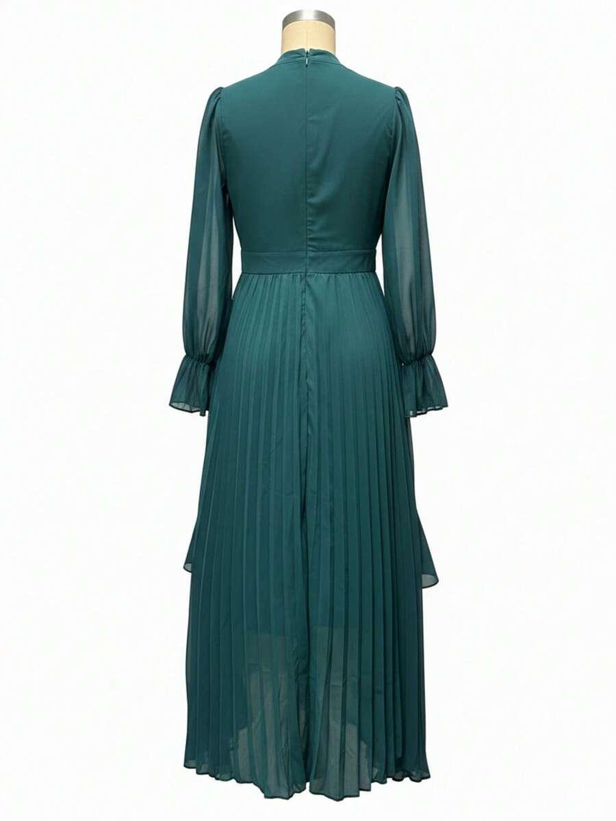 SHEIN ZIELONA MIDI SUKIENKA S06__L