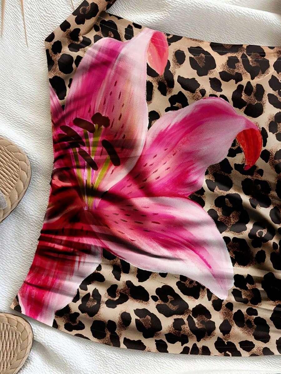 SHEIN KOLOROWY TOP WIĄZANIE S06__M