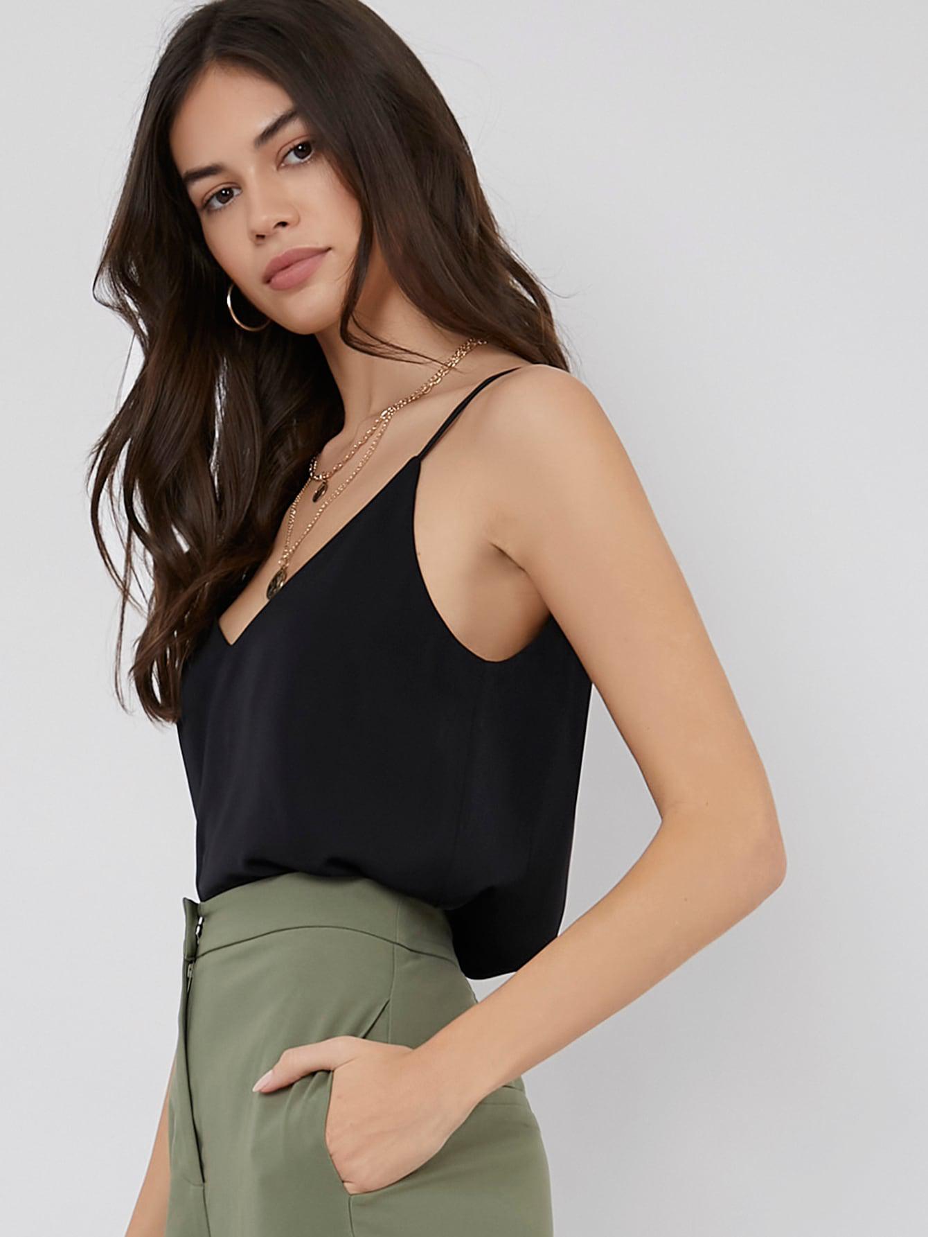 SHEIN CZARNY TOP RAMIĄCZKA S09__S