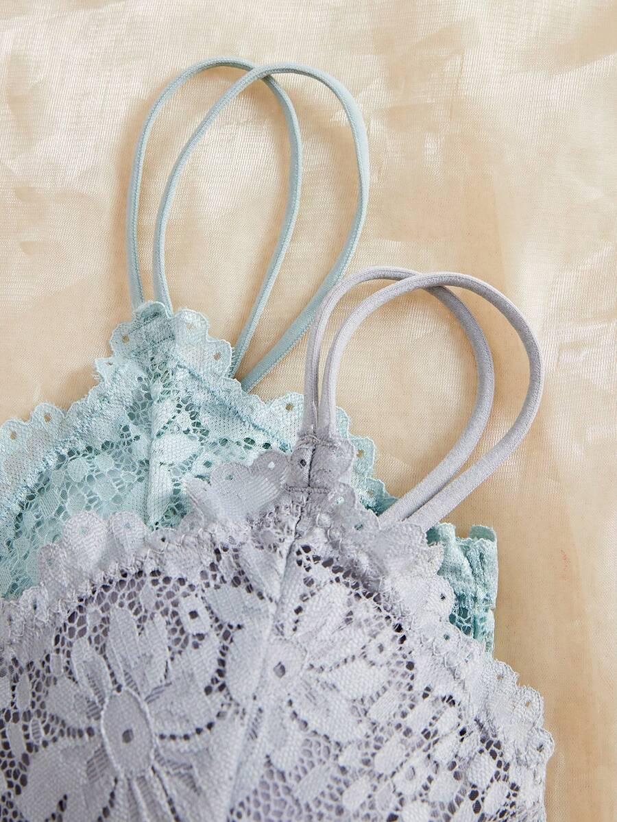 SHEIN KOMPLET BIELIZNY BIUSTONOSZ MAJTKI 5-PACK S06__L