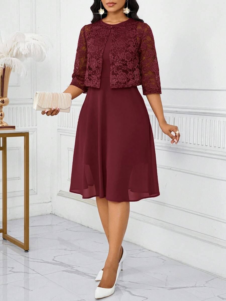 SHEIN KOMPLET SUKIENKA NARZUTKA S06__L
